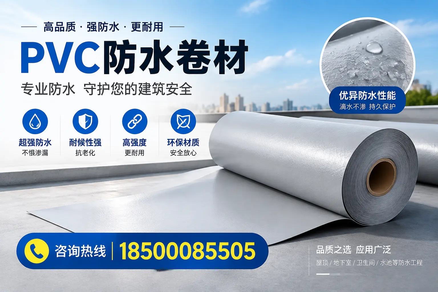 德阳地区pvc防水卷材的市场现状与发展趋势